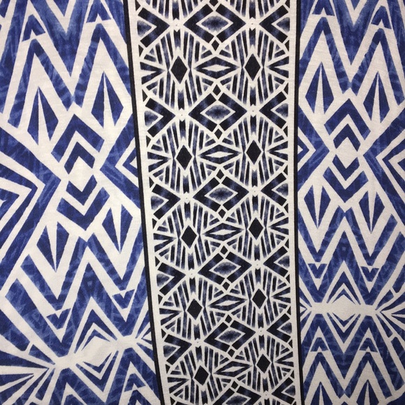 MOSSIMO Blue Patterned MAXI DRESS - Picture 3 of 4